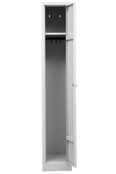 Gürkan Spind lichtgrau 104755, 1 Schließfach 30,0 x 50,0 x 180,0 cm