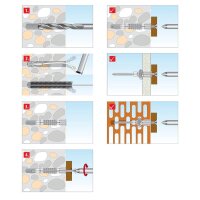 TOX TRI 12/76 016260101 Universaldübel Ø 12 mm x 76 mm, 25 St.