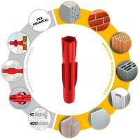 TOX TRI 5/31 010100021 Universaldübel Ø 5 mm x 31 mm, 100 St.