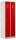 Gürkan Spind lichtgrau, feuerrot 103490, 2 Schließfächer 60,0 x 50,0 x 180,0 cm