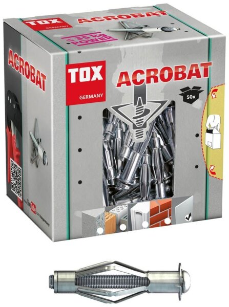 TOX ACROBAT 035101061 Hohlraumdübel Ø 5 mm x 37 mm, 50 St.