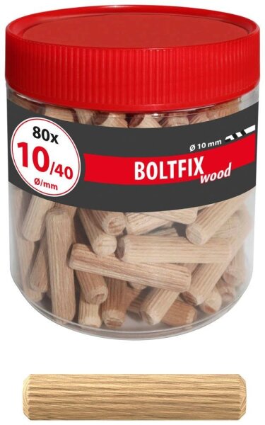 TOX BOLTFIX wood 015200181 Holzdübel Ø 10 mm x 40 mm, 80 St.