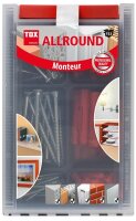 TOX Monteur Allround 094901081 Dübel- und Schrauben-Sortiment, 132-teilig