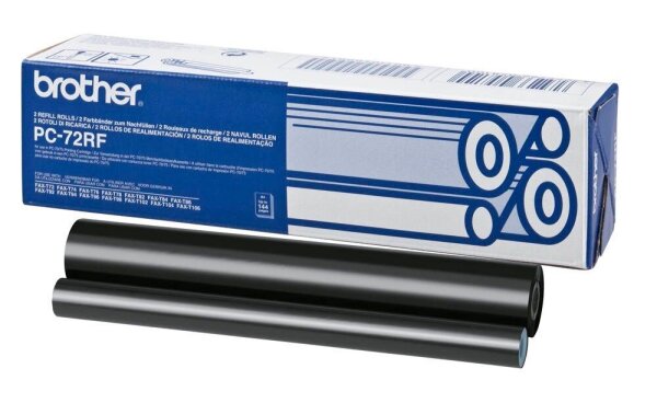 brother PC-72RF schwarz Thermo-Druckfolien, 2 Rollen