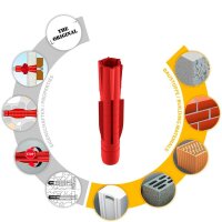TOX TRI 12/71 010100181 Universaldübel Ø 12 mm x 71 mm, 25 St.