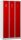 Gürkan Spind lichtgrau, feuerrot 105298, 3 Schließfächer 90,0 x 50,0 x 180,0 cm