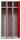 Gürkan Spind lichtgrau, feuerrot 105298, 3 Schließfächer 90,0 x 50,0 x 180,0 cm