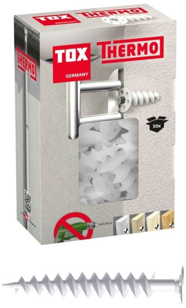 TOX Thermo 072100221 Dämmstoffdübel Ø 18 mm x 50 mm, 50 St.