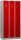 Gürkan Spind lichtgrau, feuerrot 105302, 3 Schließfächer 90,0 x 50,0 x 180,0 cm