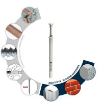 TOX ATTACK 017102221 Nageldübel Ø 8 mm x 60 mm, 50 St.