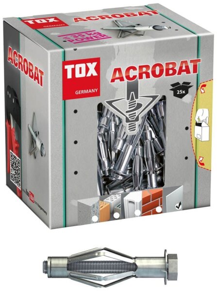 TOX ACROBAT 035101171 Hohlraumdübel Ø 8 mm x 55 mm, 25 St.