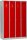 Gürkan Spind lichtgrau, feuerrot 105034, 4 Schließfächer 117,0 x 50,0 x 180,0 cm
