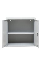 Gürkan Stahlschrank 100003 lichtgrau 1 Fachboden 80,0 x 38,0 x 75,0 cm, aufgebaut, 1 St.