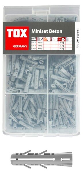 TOX Miniset Barracuda 094900041 Spreizdübel-Sortiment, 245-teilig