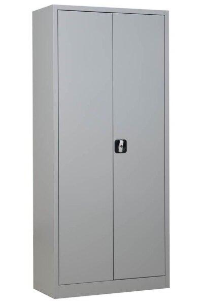Gürkan Stahlschrank 100049 lichtgrau 4 Fachböden 80,0 x 38,0 x 180,0 cm, aufgebaut, 1 St.