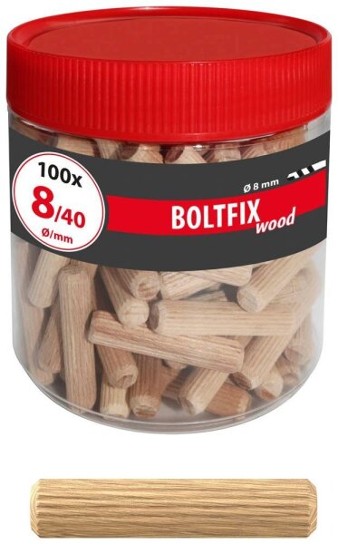 TOX BOLTFIX wood 015200141 Holzdübel Ø 8 mm x 40 mm, 100 St.