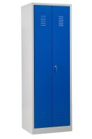 Gürkan Spind lichtgrau, enzianblau 103448, 1 Schließfach 60,0 x 50,0 x 180,0 cm