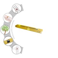 TOX Meterstab ERFOLG IST MESSBAR, 09969005/T, Holz 200 cm