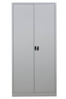Gürkan Stahlschrank 100161 lichtgrau 4 Fachböden 92,0 x 42,0 x 195,0 cm, aufgebaut, 1 St.