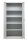 Gürkan Stahlschrank 100161 lichtgrau 4 Fachböden 92,0 x 42,0 x 195,0 cm, aufgebaut, 1 St.