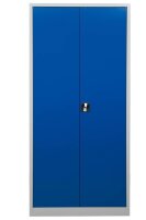 Gürkan Stahlschrank 100162 lichtgrau, enzianblau 4 Fachböden 92,0 x 42,0 x 195,0 cm, aufgebaut, 1 St.
