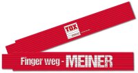 TOX Meterstab Finger weg - MEINER, 09969006/T, Holz 200 cm