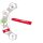 TOX Meterstab Finger weg - MEINER, 09969006/T, Holz 200 cm