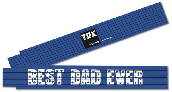 TOX Meterstab BEST DAD EVER, 09969004/T, Holz 200 cm