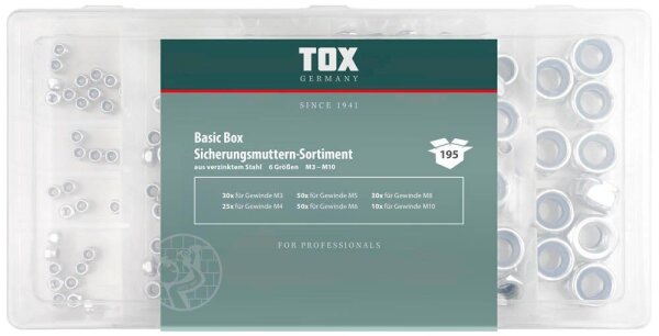 TOX Sicherungsmuttern-Sortiment BASIC 09490203