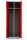Gürkan Spind lichtgrau, feuerrot 103450, 1 Schließfach 60,0 x 50,0 x 180,0 cm