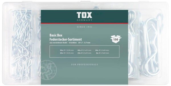 TOX Splinte-Sortiment BASIC 150-teilig