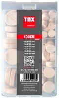 TOX Querholzplättchen-Sortiment Cookie wood Mini 82 tlg.
