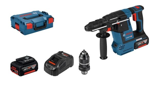 BOSCH Professional GBH 18V-26 F Akku-Bohrhammer-Set 18 V, mit 2 Akkus