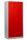 Gürkan Spind lichtgrau, feuerrot 103934, 1 Schließfach 80,0 x 50,0 x 180,0 cm