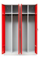 Gürkan Spind lichtgrau, feuerrot 104994, 2...