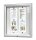 Showdown® Displays Schaukasten T silber 6x DIN A4 80,5 x 4,7 x 76,0 cm, 1 St.
