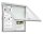 Showdown® Displays Schaukasten T silber 6x DIN A4 80,5 x 4,7 x 76,0 cm, 1 St.