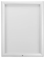 Showdown® Displays Schaukasten T silber 9x DIN A4 80,5 x 4,7 x 106,7 cm, 1 St.