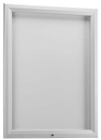 Showdown® Displays Schaukasten T silber 9x DIN A4 80,5 x 4,7 x 106,7 cm, 1 St.