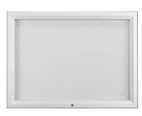 Showdown® Displays Schaukasten T silber 8x DIN A4 102,5 x 4,7 x 76,0 cm, 1 St.