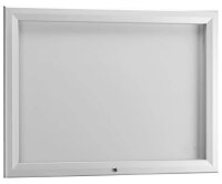 Showdown® Displays Schaukasten T silber 8x DIN A4 102,5 x 4,7 x 76,0 cm, 1 St.