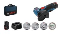 BOSCH Professional GWS 12V-76 Akku-Winkelschleifer-Set...