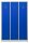 Gürkan Spind lichtgrau, enzianblau 105416, 3 Schließfächer 118,5 x 50,0 x 180,0 cm
