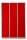 Gürkan Spind lichtgrau, feuerrot 105422, 3 Schließfächer 118,5 x 50,0 x 180,0 cm