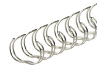 LMG Drahtbinderücken silber für 220 Blatt, 50 St.