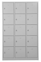Gürkan Schließfachschrank lichtgrau 106977, 15...