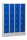 Gürkan Schließfachschrank lichtgrau, enzianblau 111037, 20 Schließfächer 80,0 x 15,0 x 110,0 cm
