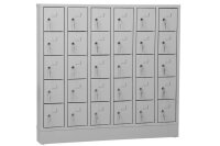 Gürkan Schließfachschrank lichtgrau 111956, 30 Schließfächer 119,0 x 15,0 x 110,0 cm