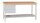 Gürkan Werkbank lichtgrau 2 Schubladen 160,0 x 60,0 x 84,0 cm