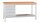 Gürkan Werkbank lichtgrau 3 Schubladen 160,0 x 60,0 x 84,0 cm